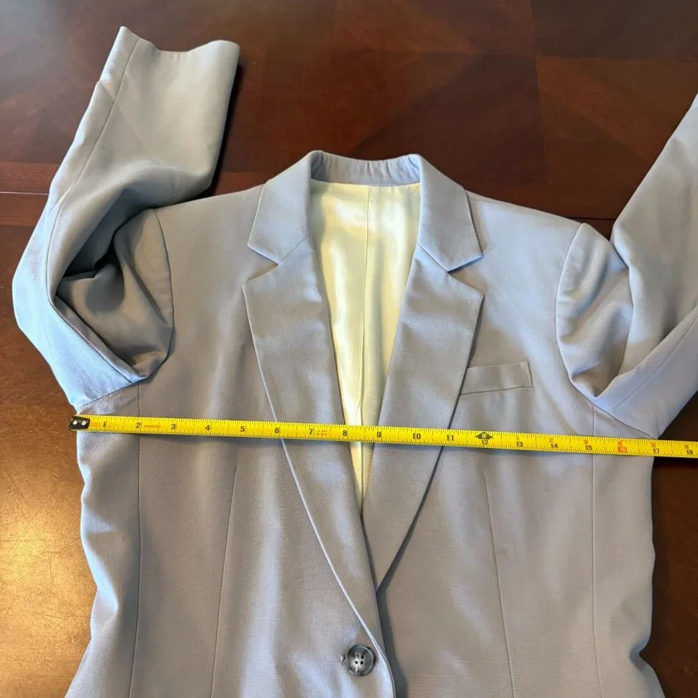 Vintage Bensons‎ St. Louis Blazer Size 4 Light Gray 80s Career Jacket USA Read